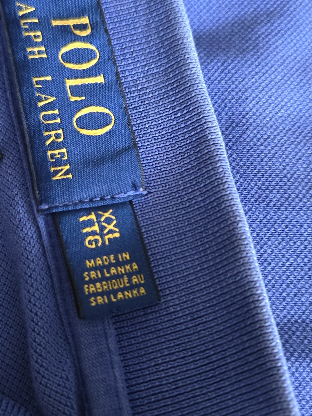 Polo by Ralph Lauren Classic Blue Polo Shirt. XXL